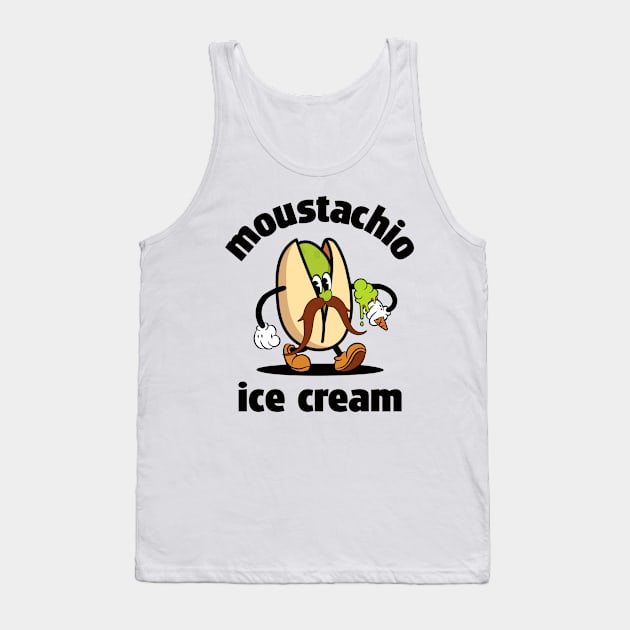 moustachio - pistachio moustache ice cream Tank Top by goatboyjr